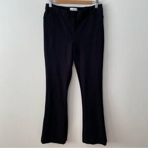 Reitmans black flare leg stretchy work pants trousers size 7 8 womens